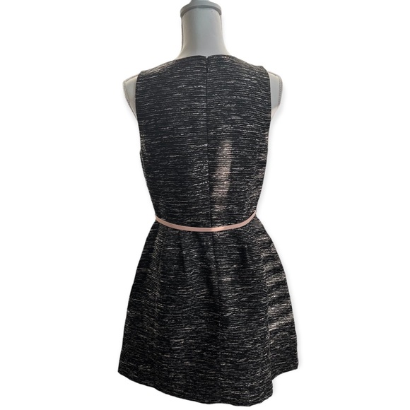 The Limited Tweed Bow Belted Fit and Flare Dress | Size 6 - Picture 9 of 11